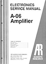 A-06 Amplifier Service Manual pg1