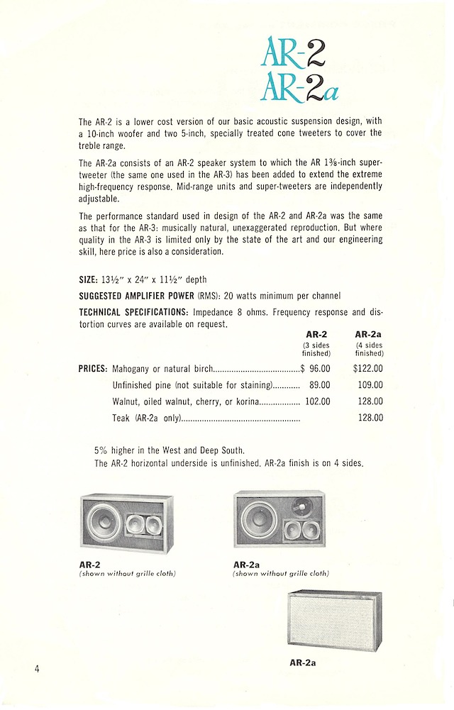 AR-3 and turntable page 4