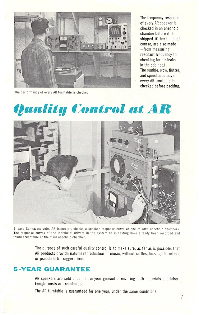 AR-3 and turntable page 7