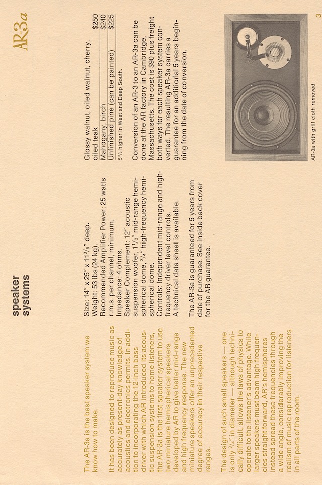 ar hifi components late'60s page 3