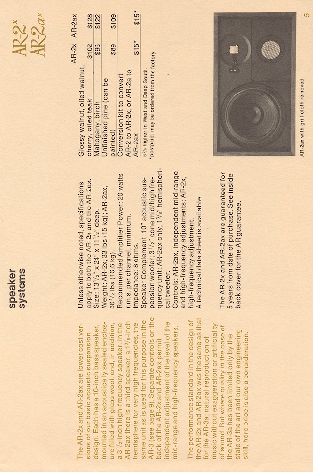 ar hifi components late'60s page 7