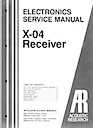 X-04 Receiver Service Manual pg1