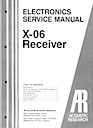 X-06 Receiver Service Manual pg1