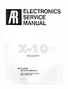 X-10 Receiver Service Manual pg1